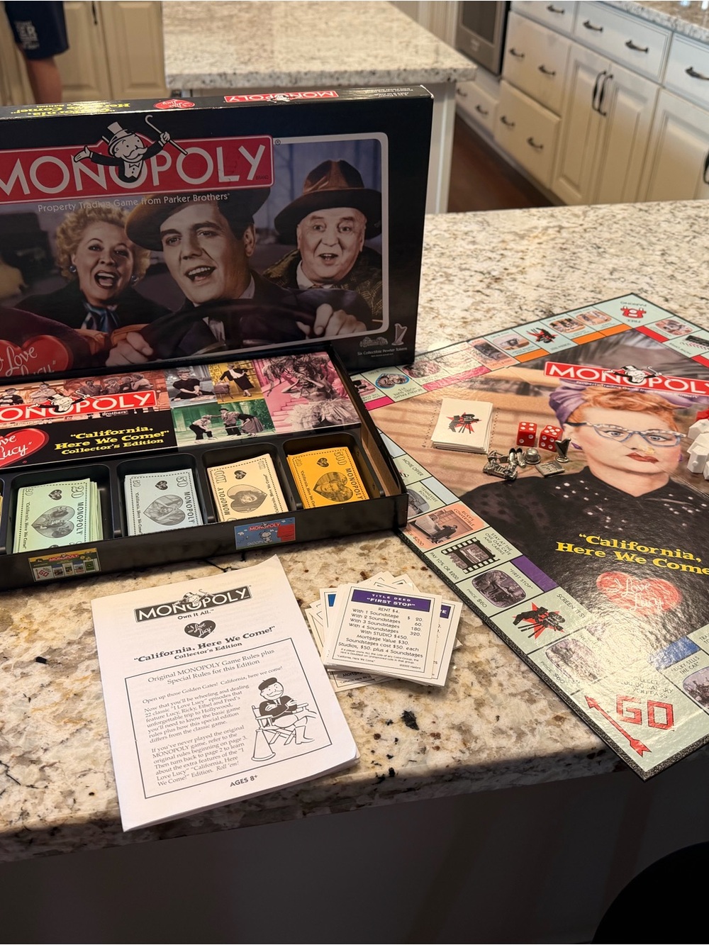 Monopoly 'California, Here We Come' Board Game - I Love Lucy themed